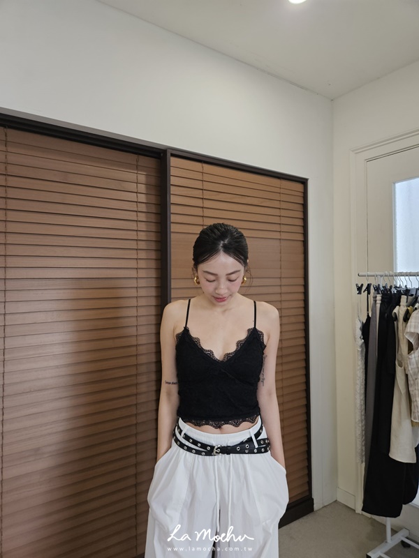 細肩波浪蕾絲BRA背心(闆娘.花花清單)